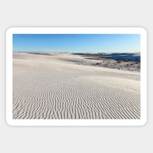 White Sand Dunes Sticker